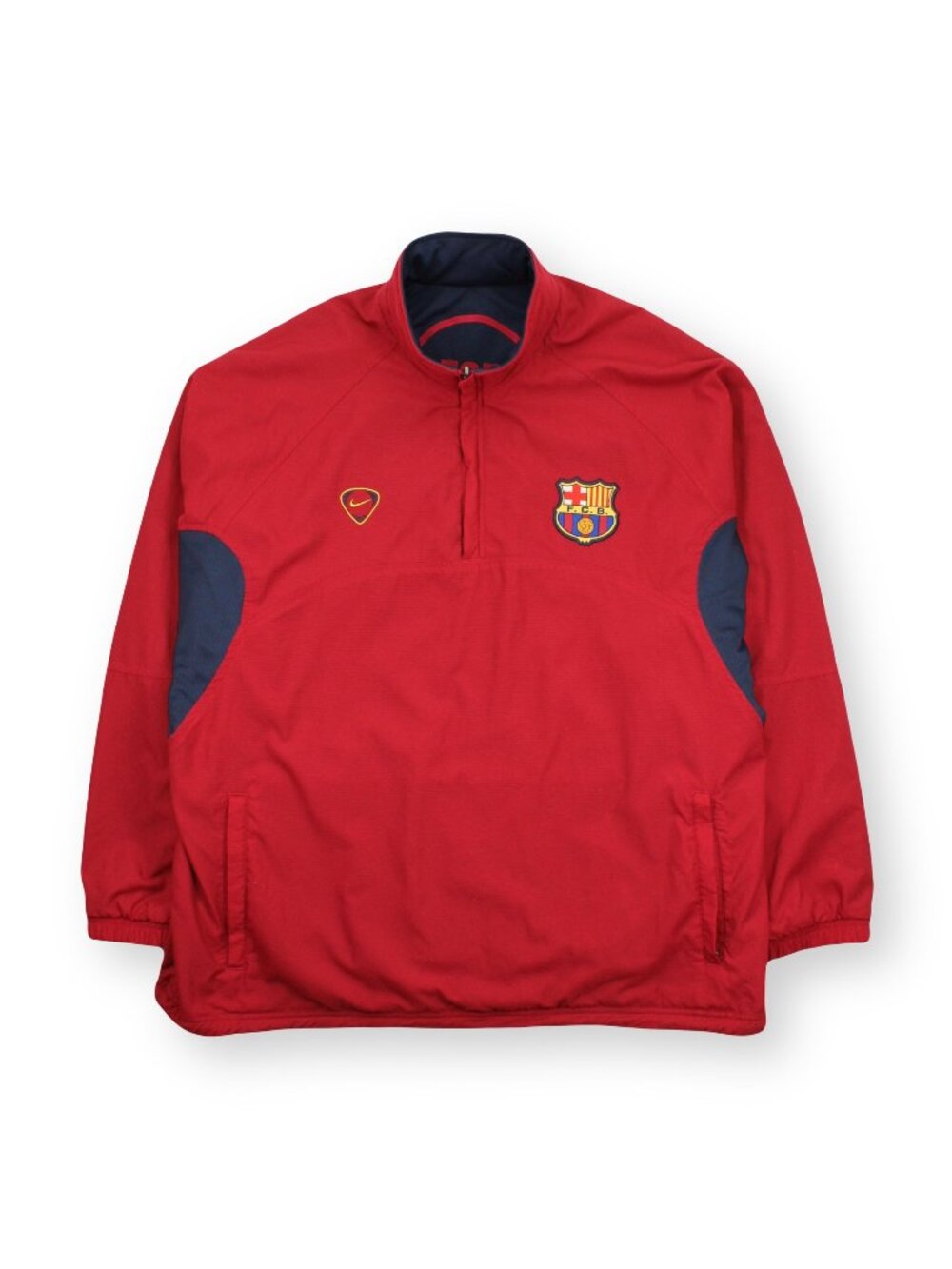 Vintage Nike Barcelona Reversible 1/4 Zip Jacket XL